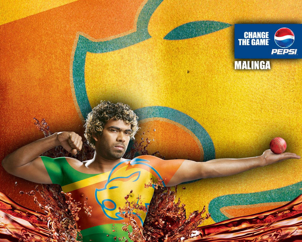 Sri Lanka Cricket Lasith Malinga Pepsi Background