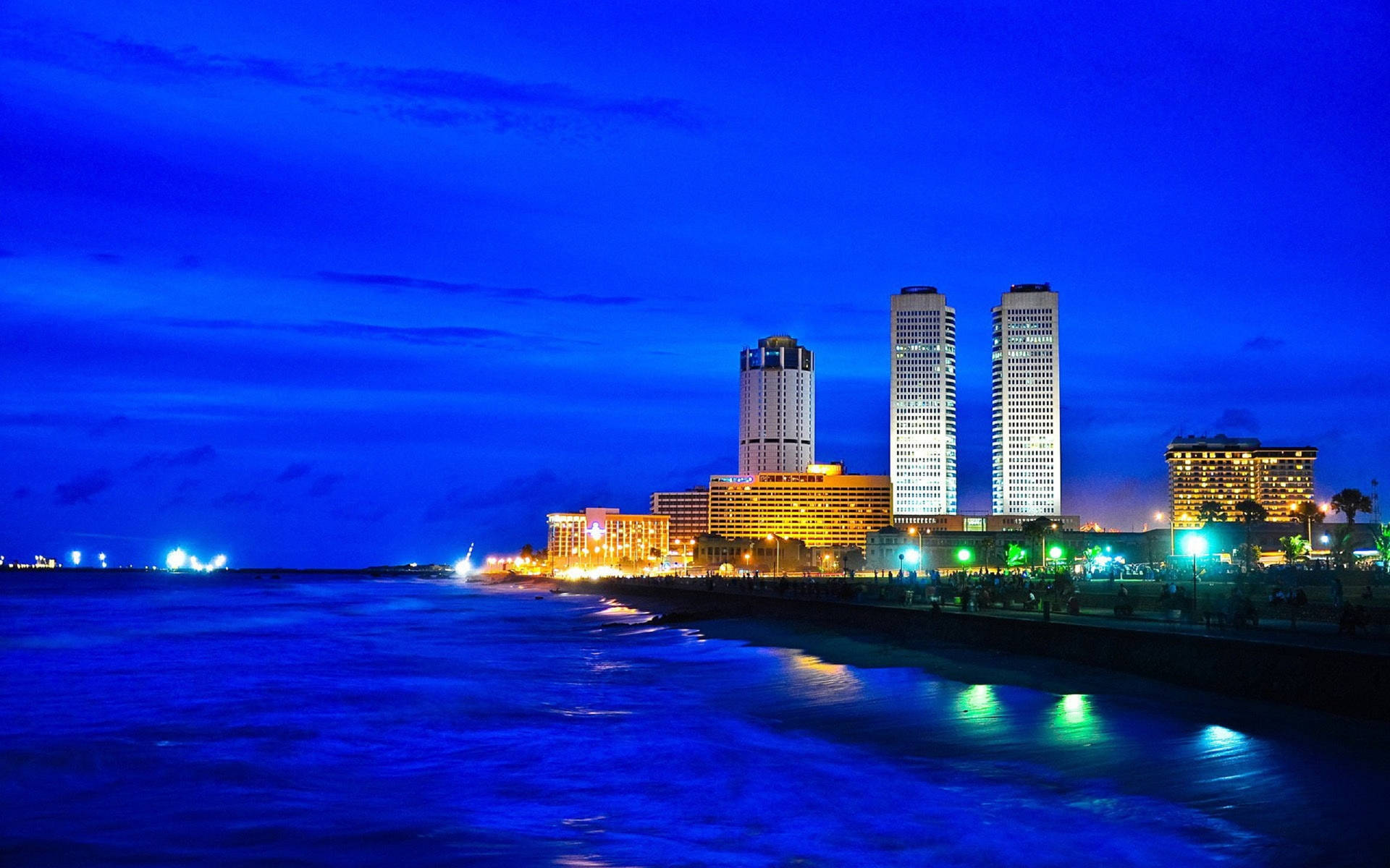 Sri Lanka Wtcc Night Skyline