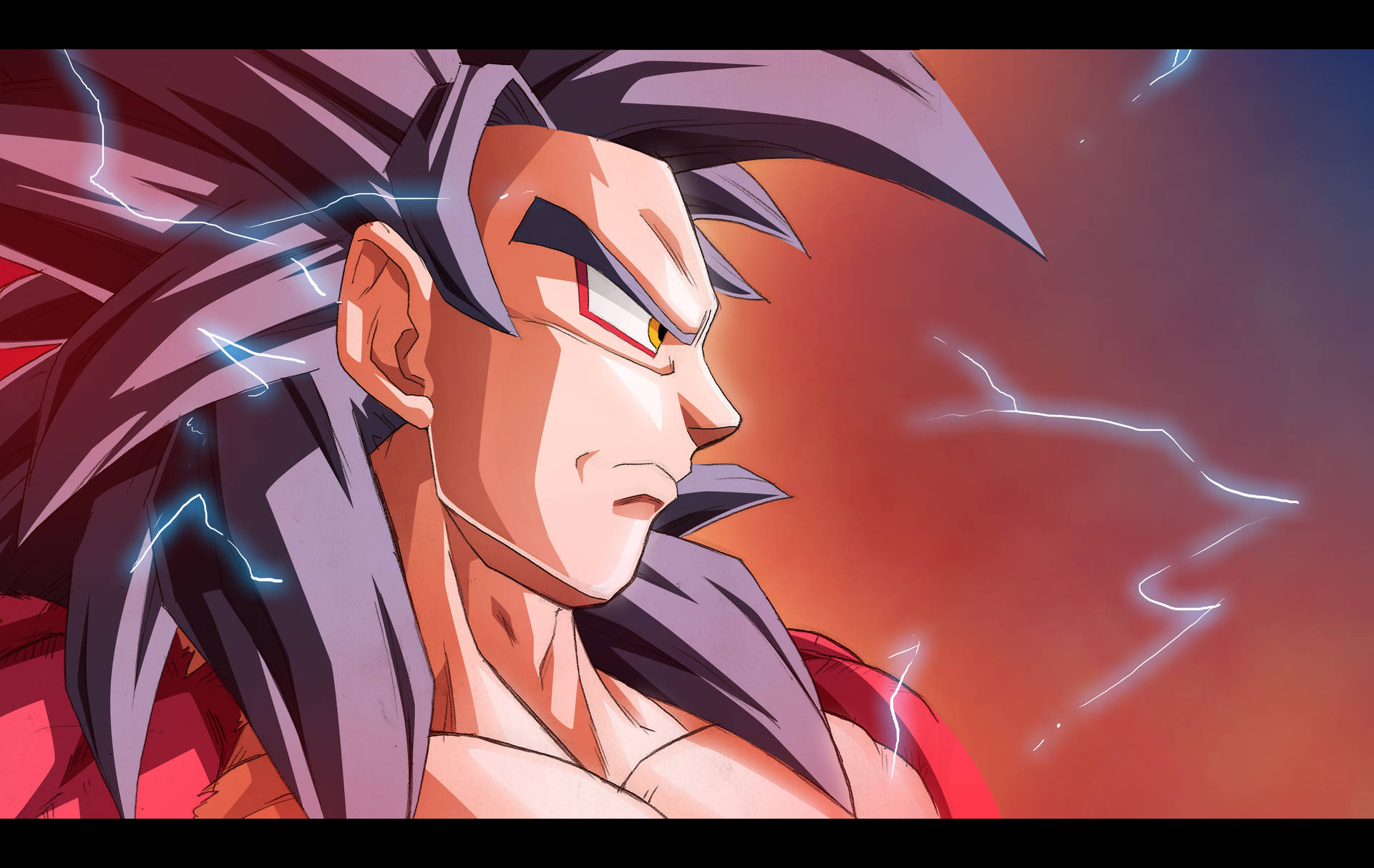 Ssj4 Goku Lightning Bolt Background