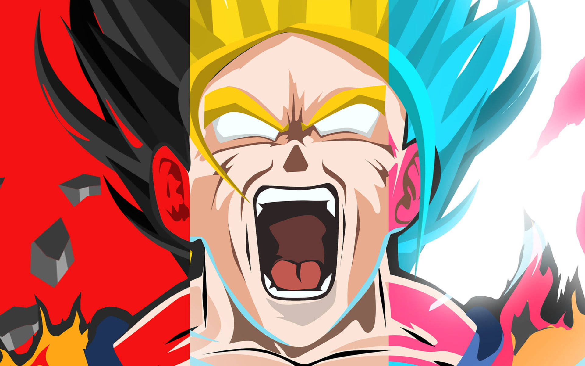 Ssj4 Goku Three Transformations Background