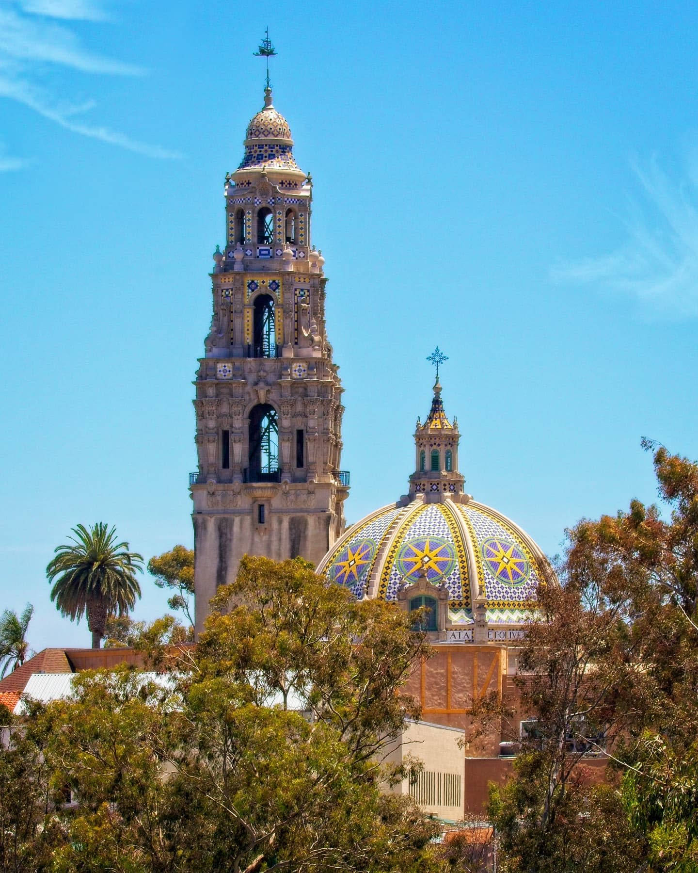 St Francis Chapel At Balboa Park Background