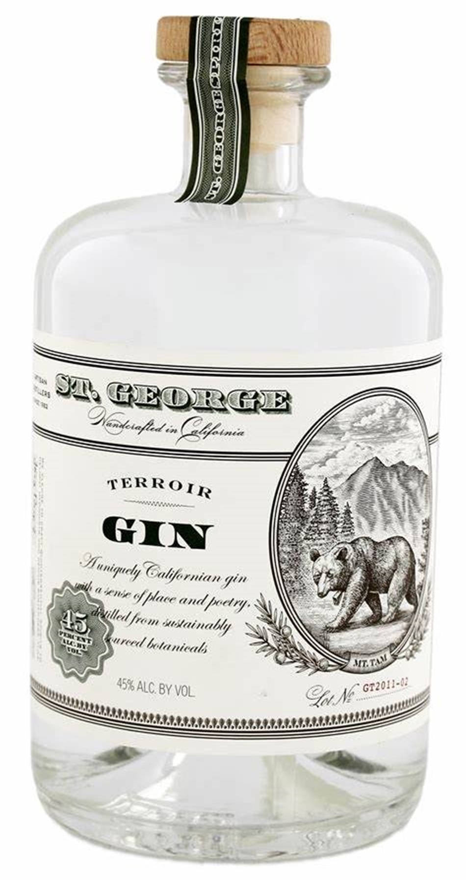 St. George Terroir Gin Label Illustration Background