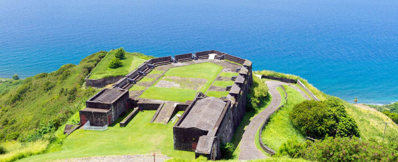 St Kitts And Nevis Brimstone Hill Fortress Background