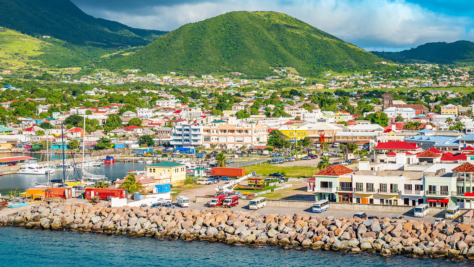 St Kitts And Nevis City Background