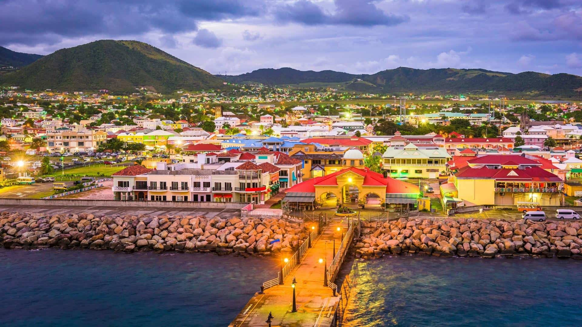 St Kitts And Nevis During Night-time