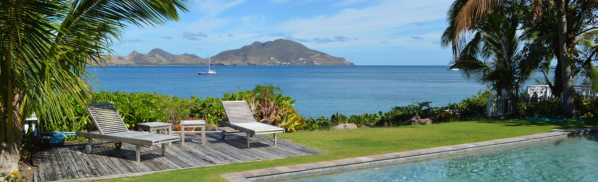 St Kitts And Nevis Pool Resort Background