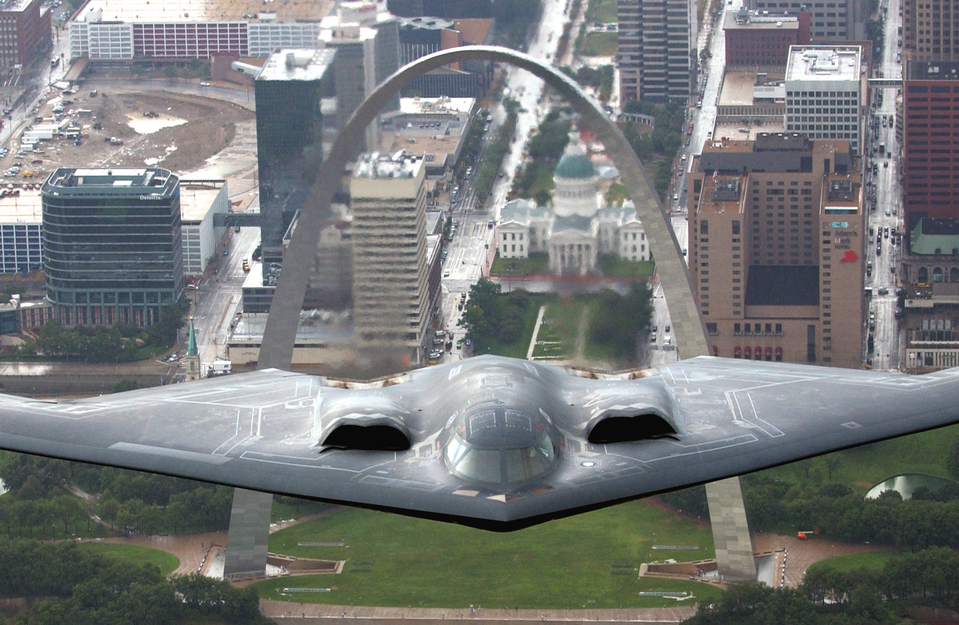 St. Louis Arch Bomber Background