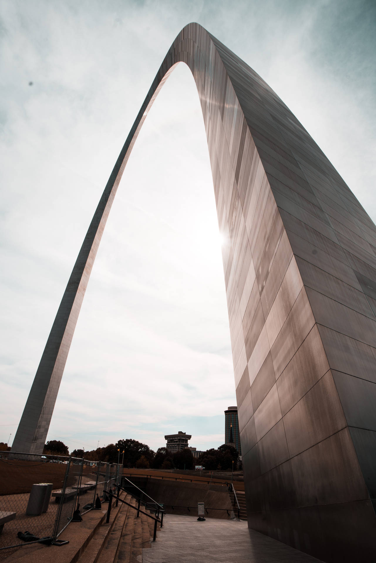 St. Louis Arch White Sky