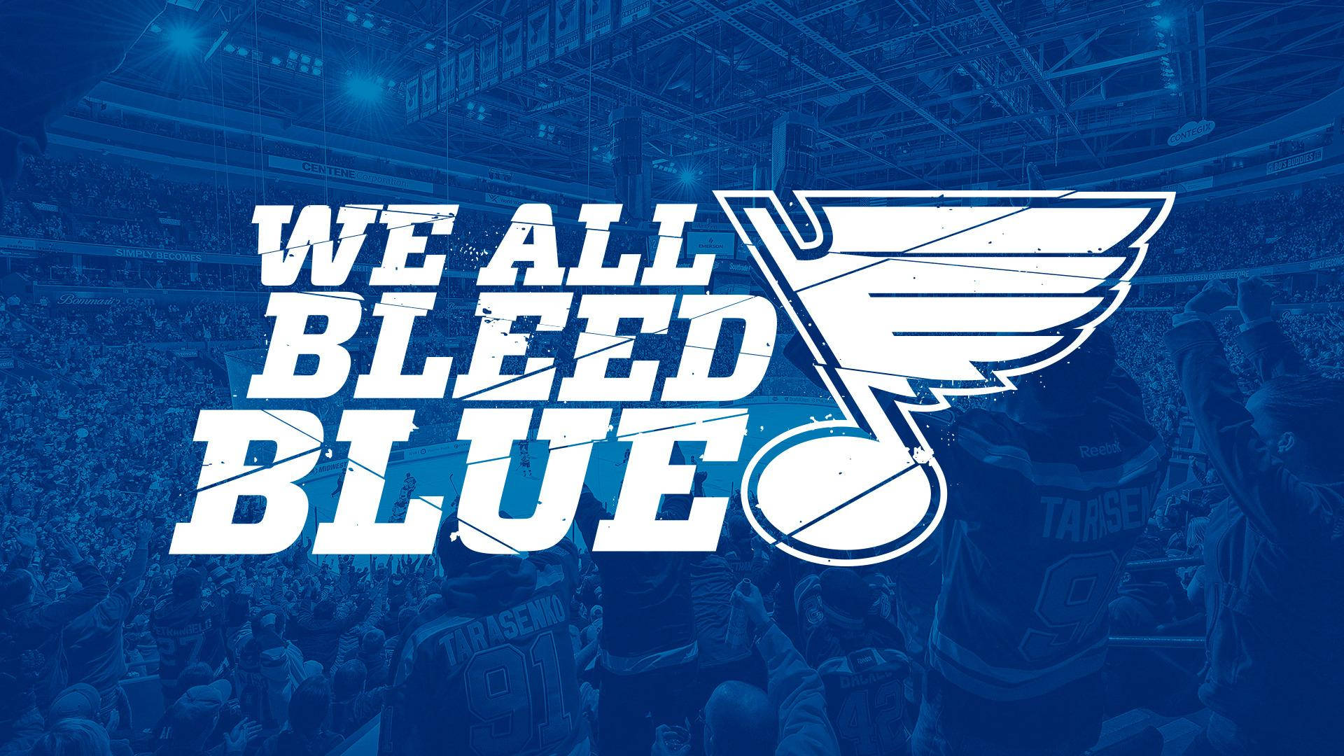 St Louis Blues Bleed Blue Banner Background