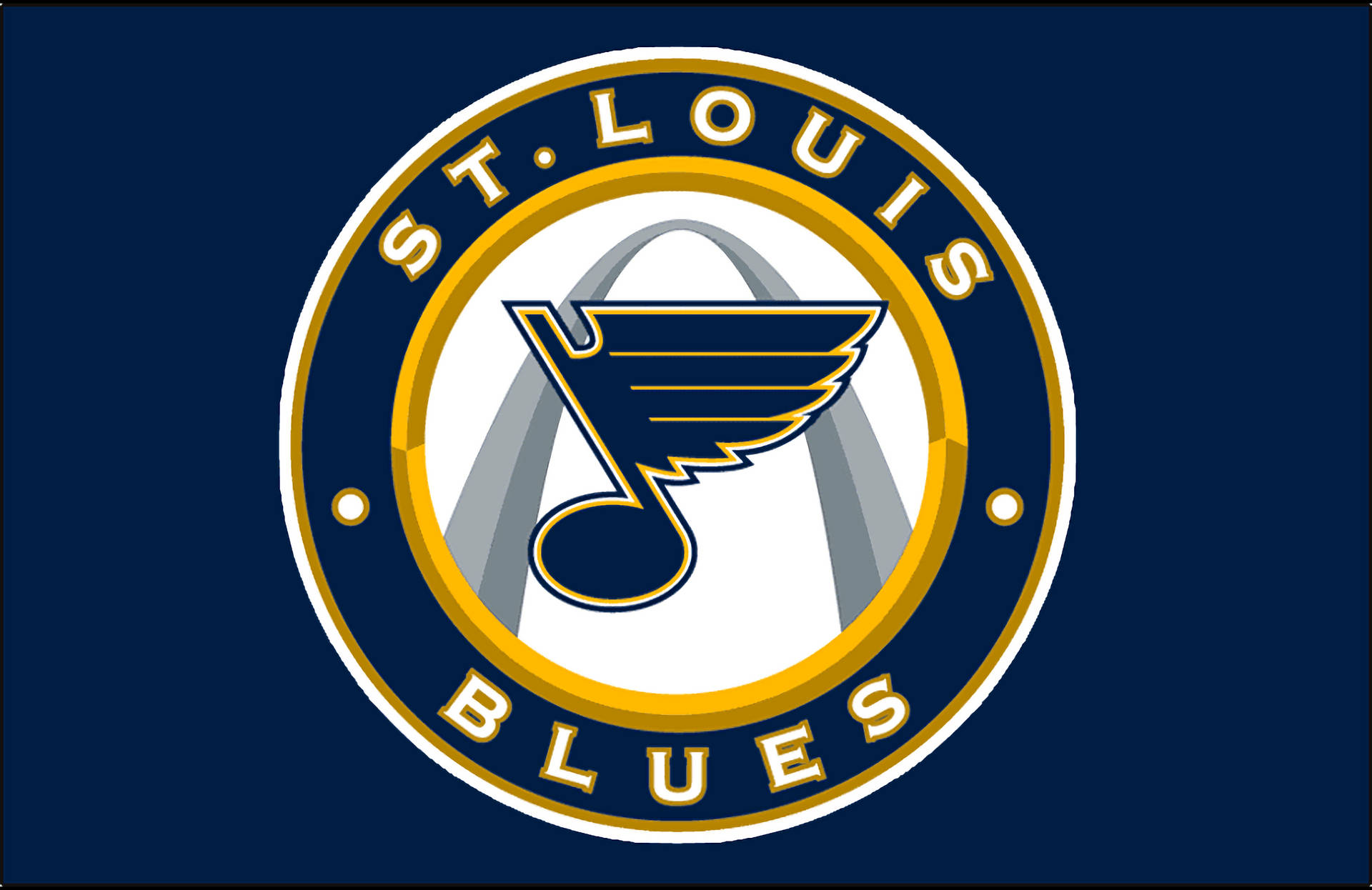 St Louis Blues Circle Shape Logo Background