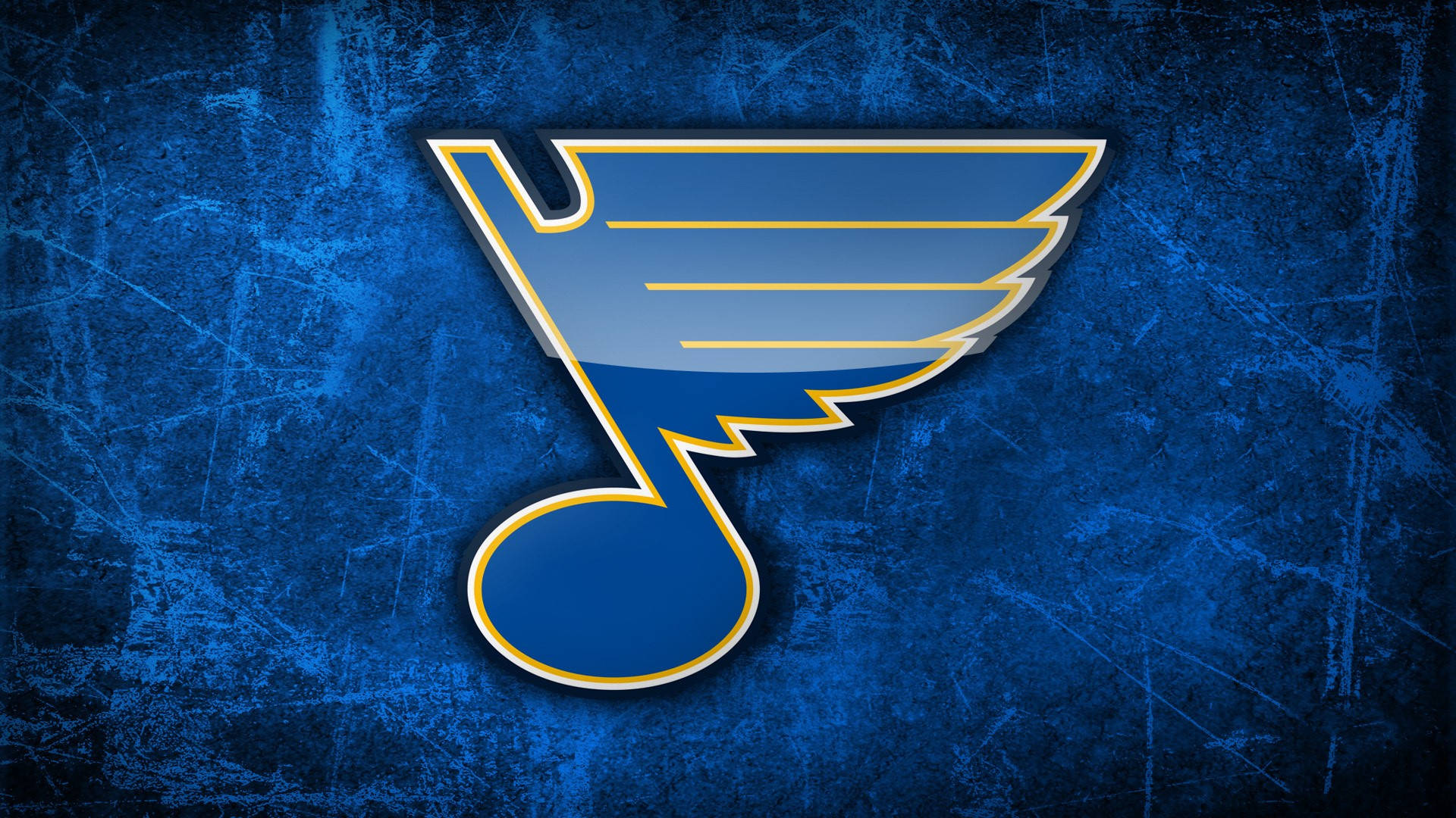 St Louis Blues In Abstract Blue Background