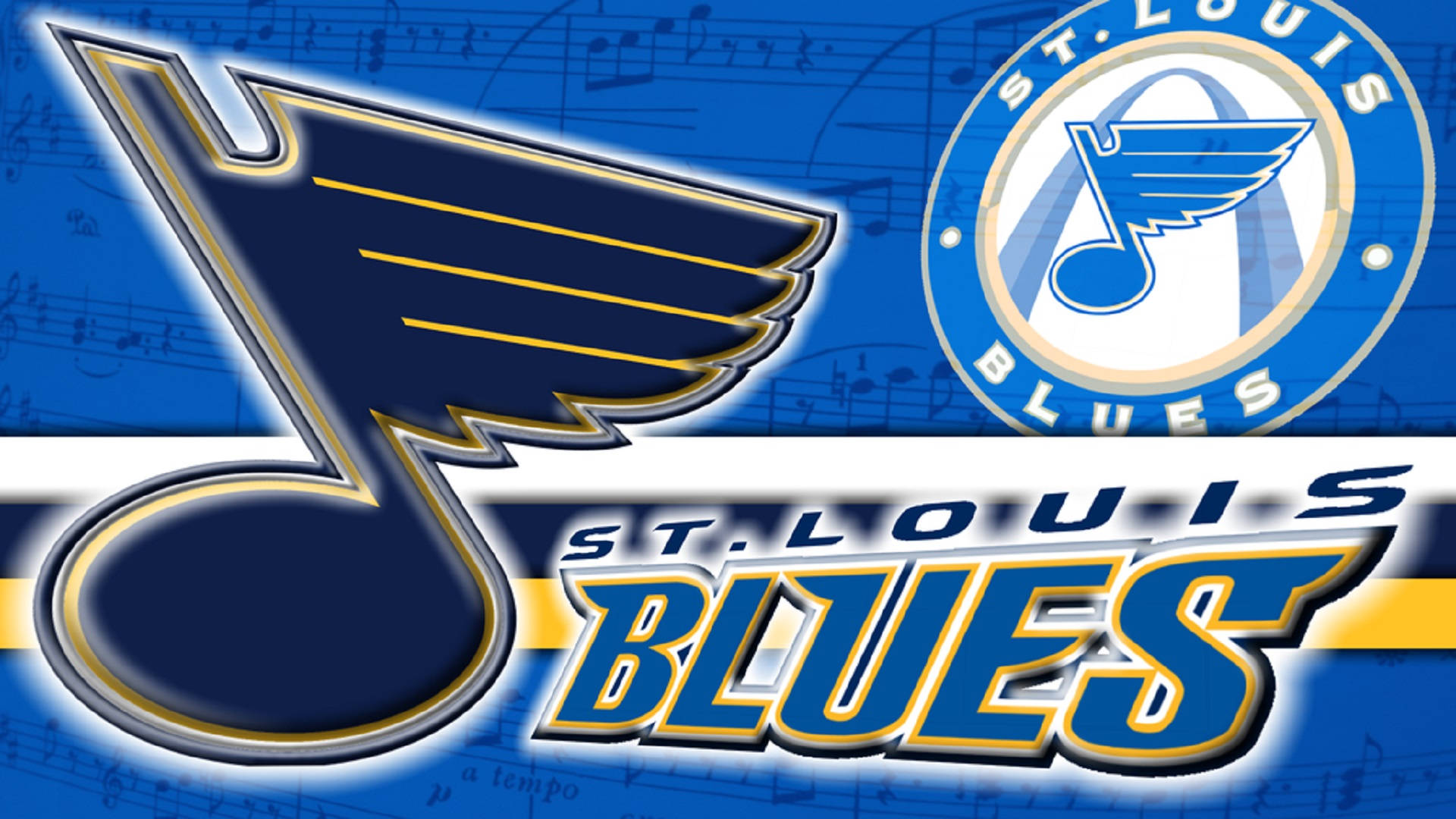 St Louis Blues Musical Logo Background