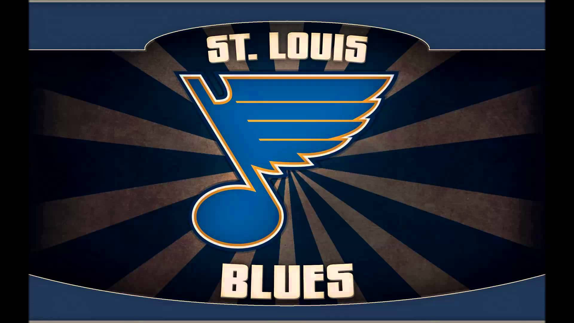 St Louis Blues Note Logo Background
