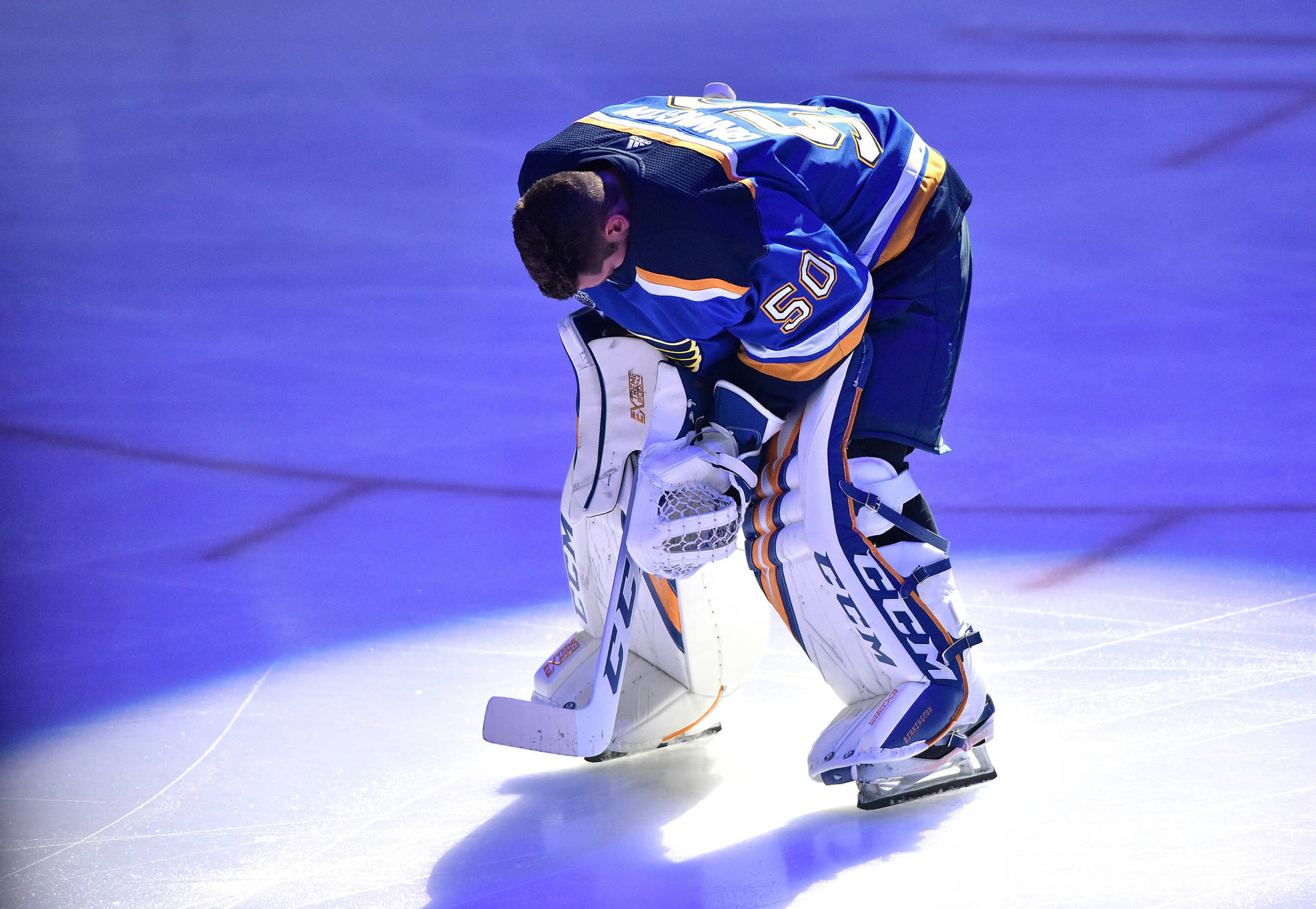 St. Louis Blues Team Jordan Binnington Background