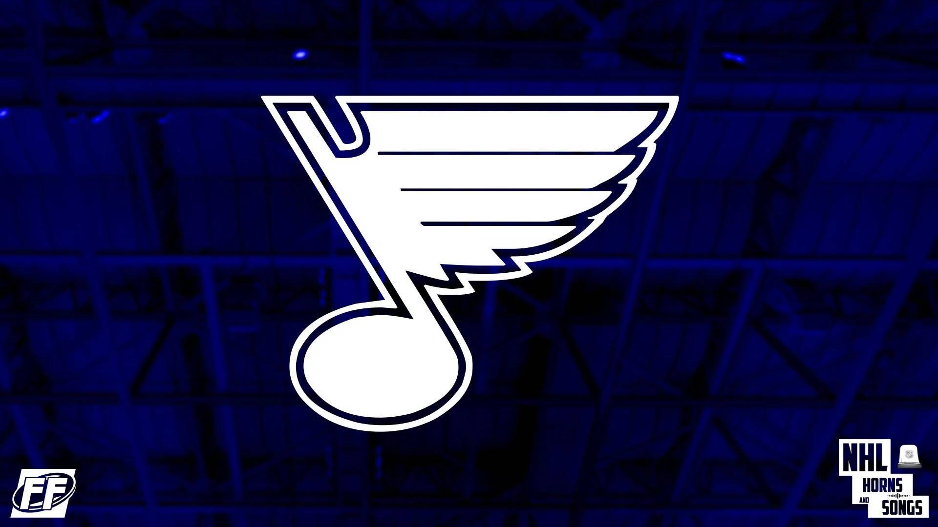 St Louis Blues White Logo Background