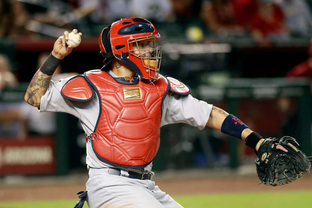 St. Louis Cardinals' Catcher And 8 Time All-star Yadier Molina Background