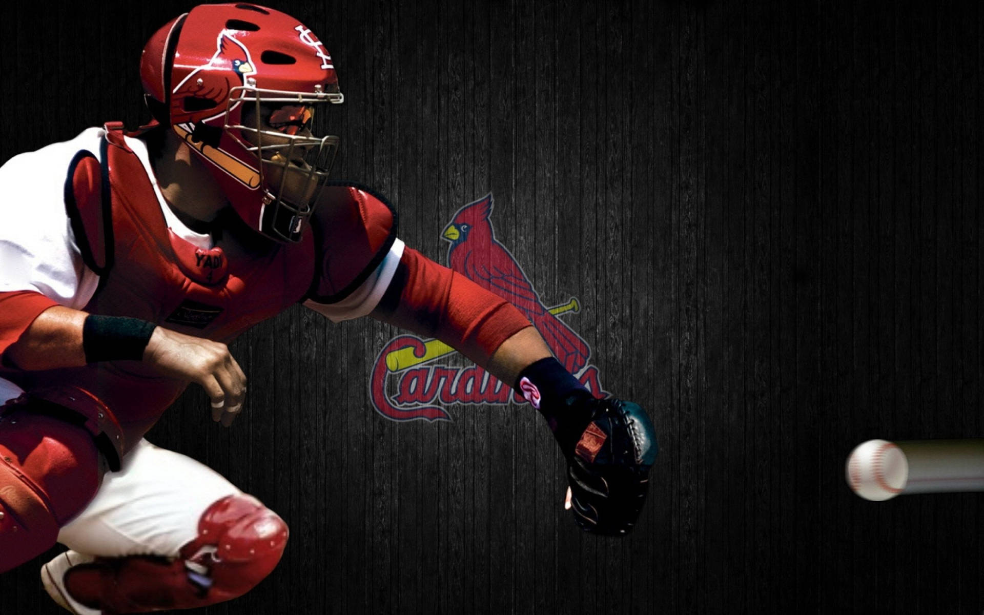 St Louis Cardinals Player On Game Background