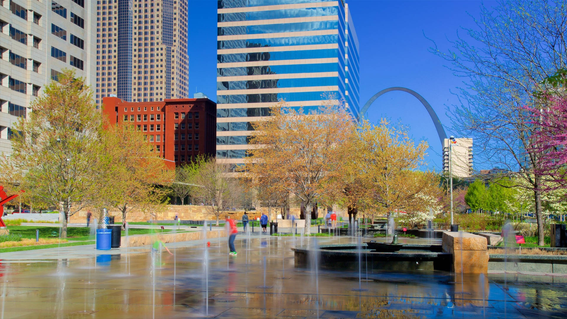 St Louis City Garden Background