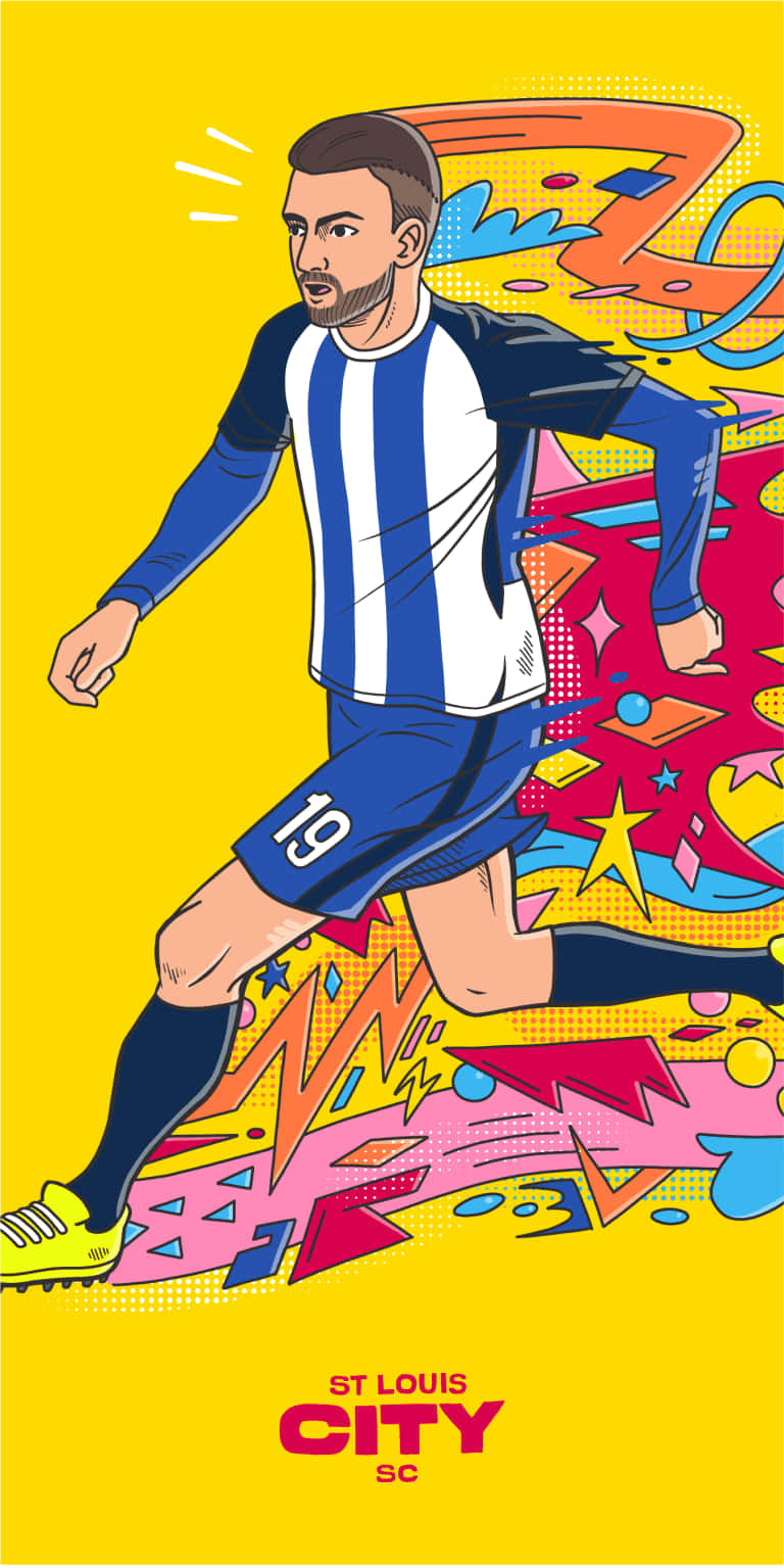 St. Louis City Sc Indiana Vassilev Drawing Background