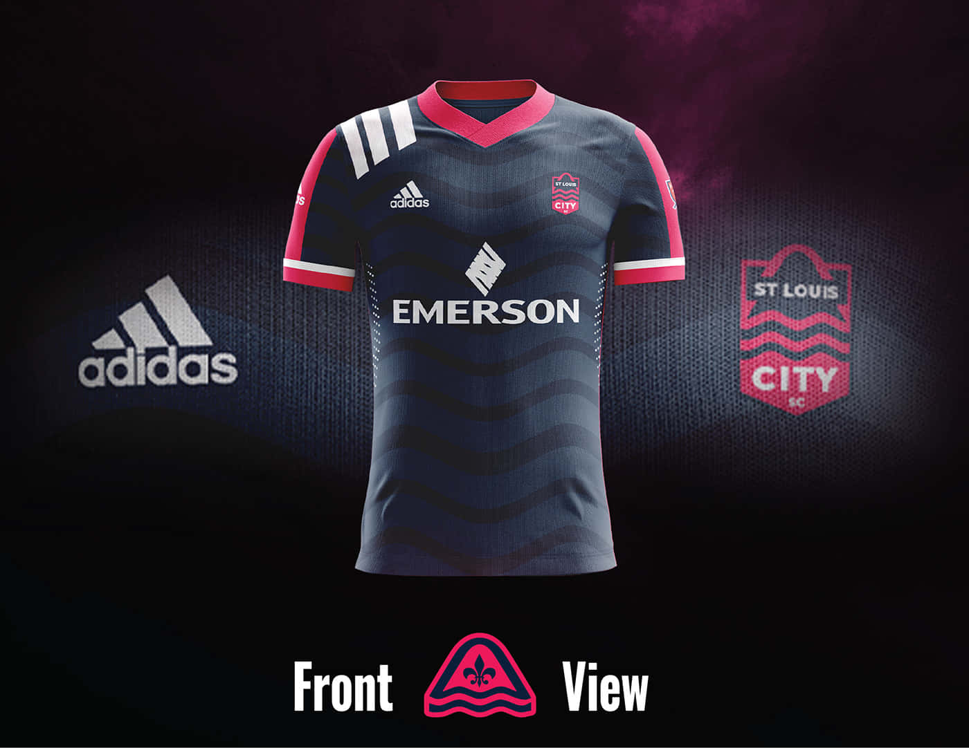 St. Louis City Sc Jersey Adidas Front View Jersey Background