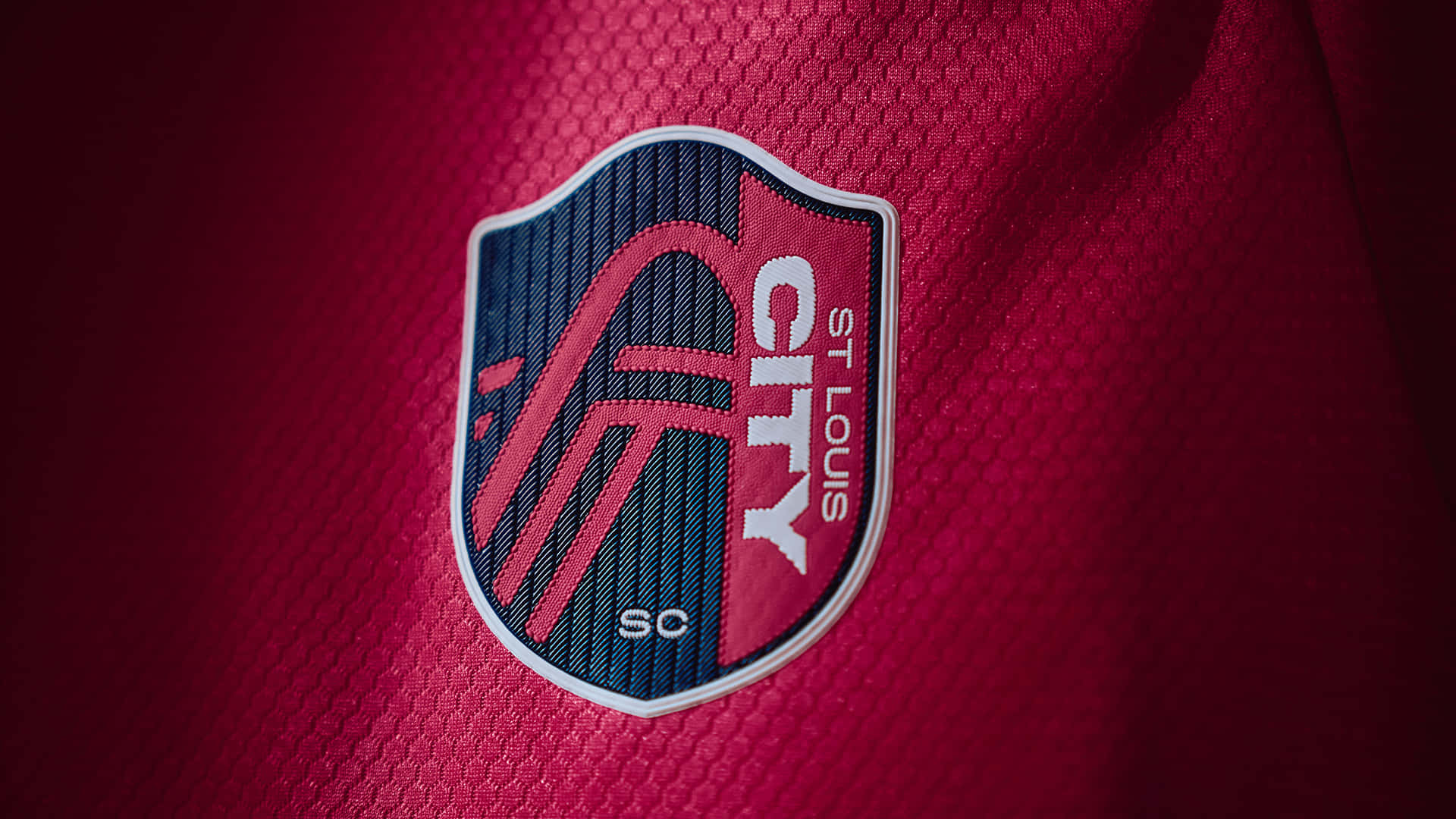 St. Louis City Sc Logo On A Jersey Background
