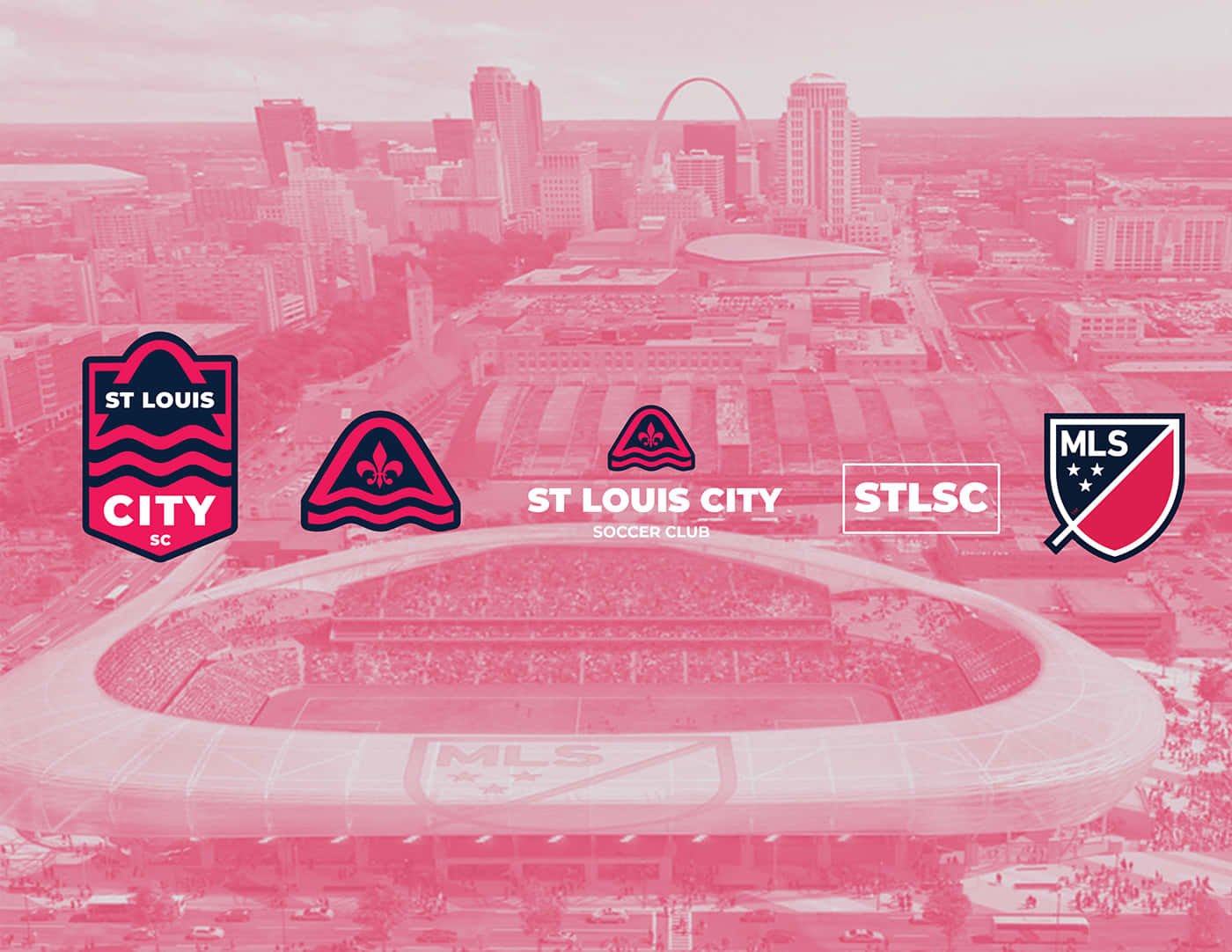 St. Louis City Sc Pink Mls Background