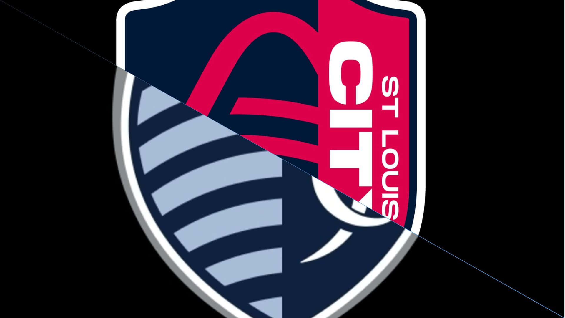 St. Louis City Sc With Sporting Kansas City Background