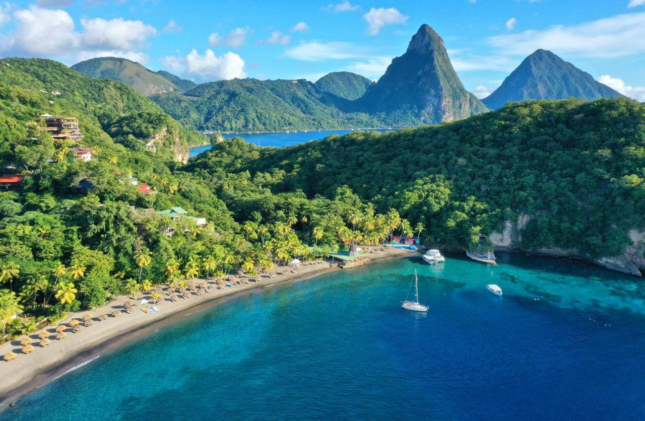 St. Lucia Anse Chastanet Beach Background