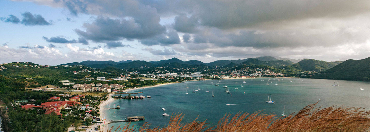 St. Lucia Cloudy Sky Background