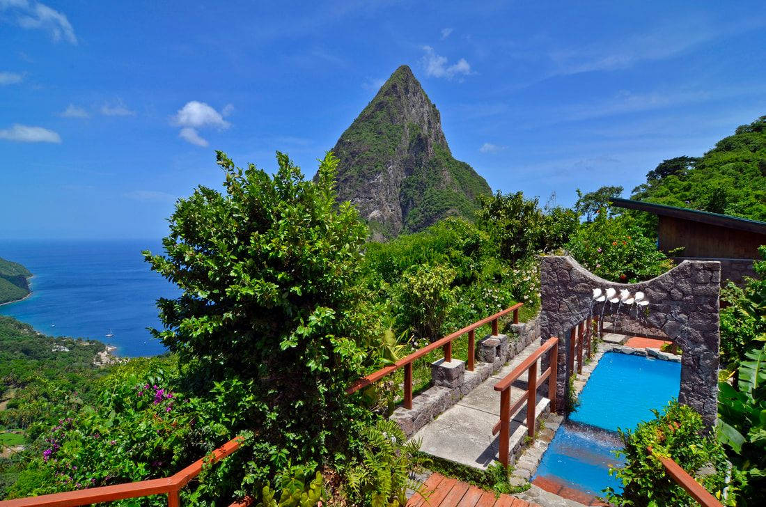 St. Lucia Ladera Resort Background