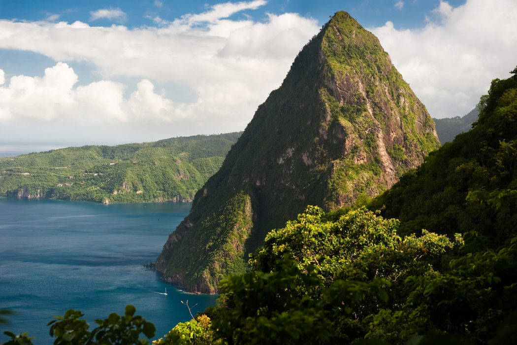 St. Lucia Luscious Peak Background