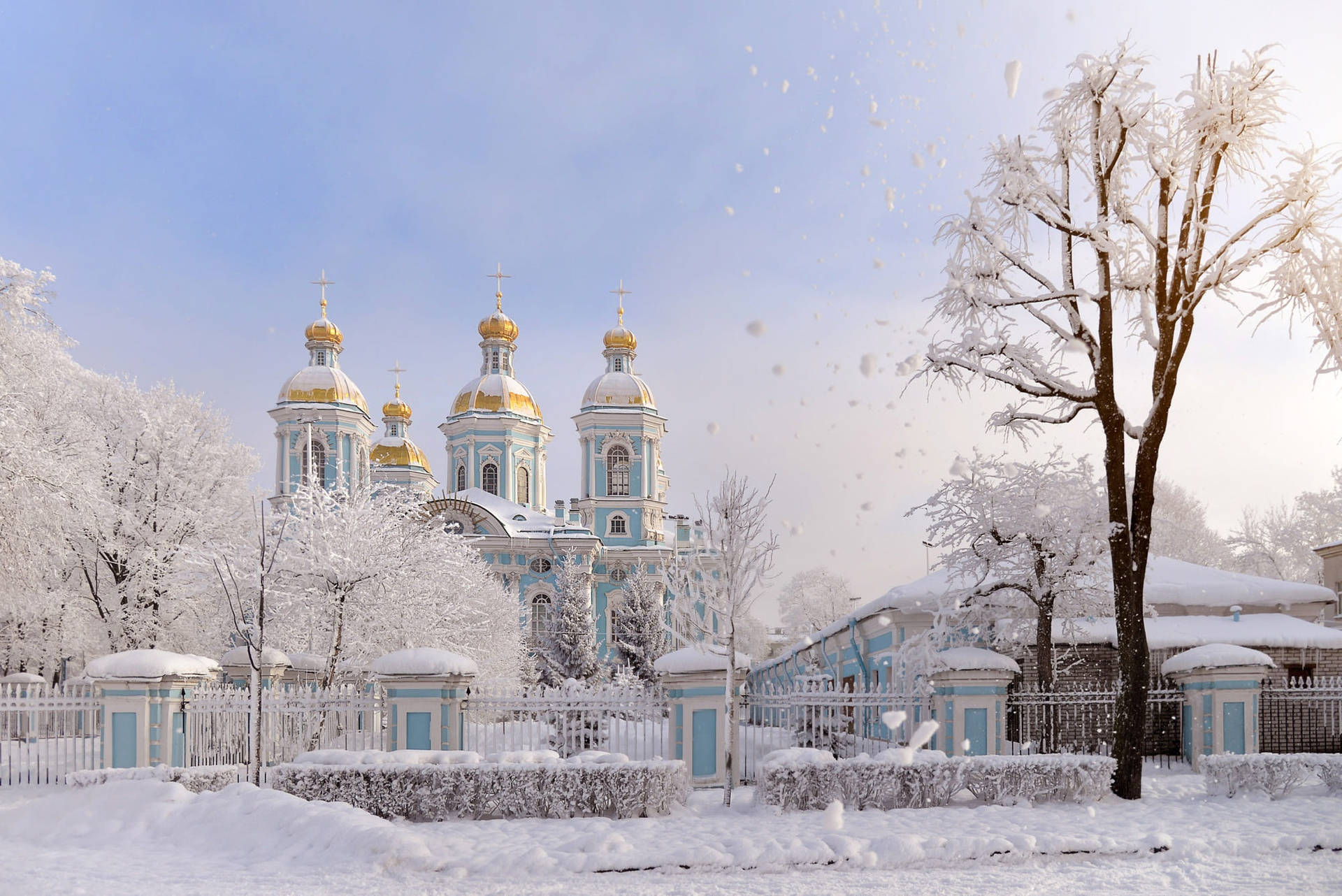 St. Nicholas Naval Cathedral Russia Background