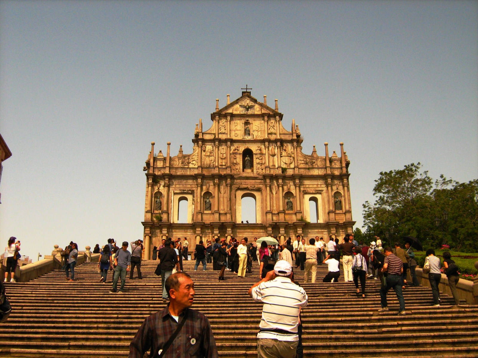 St Paul Ruins Macau Stairs Background