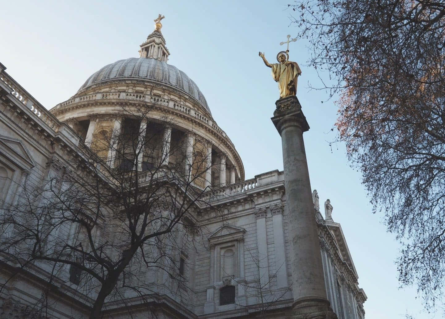 St. Paul's Cathedral Low Level Angle Shot