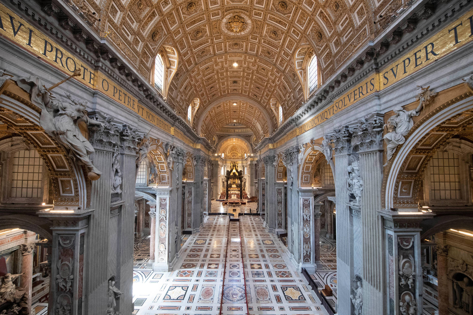 St. Peter's Basilica At The Vatican Of The Christianity Religion