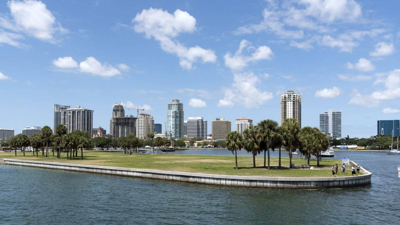 St Petersburg Bay Park Background