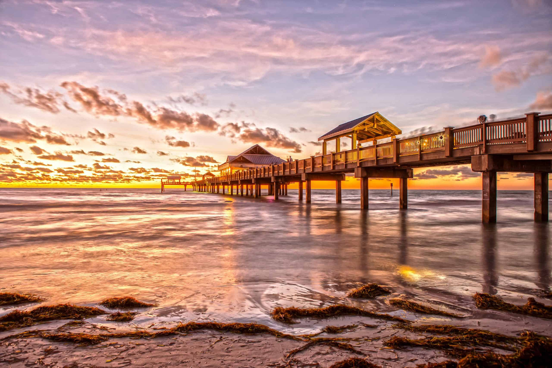 St Petersburg Beach Pier Background