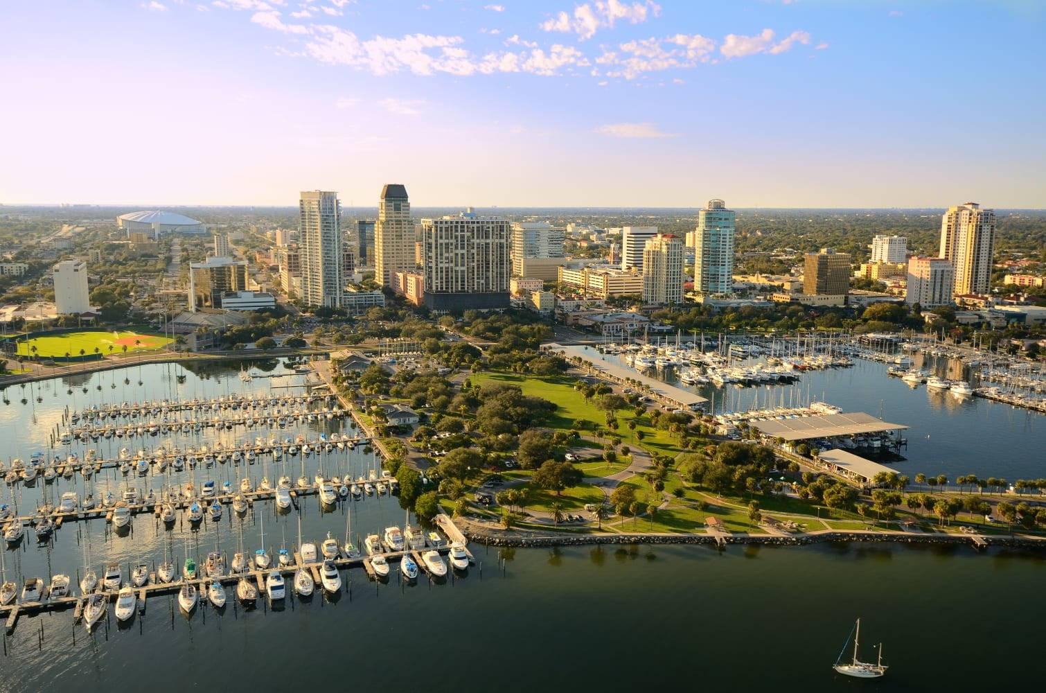 St Petersburg Yacht Club Top View Background