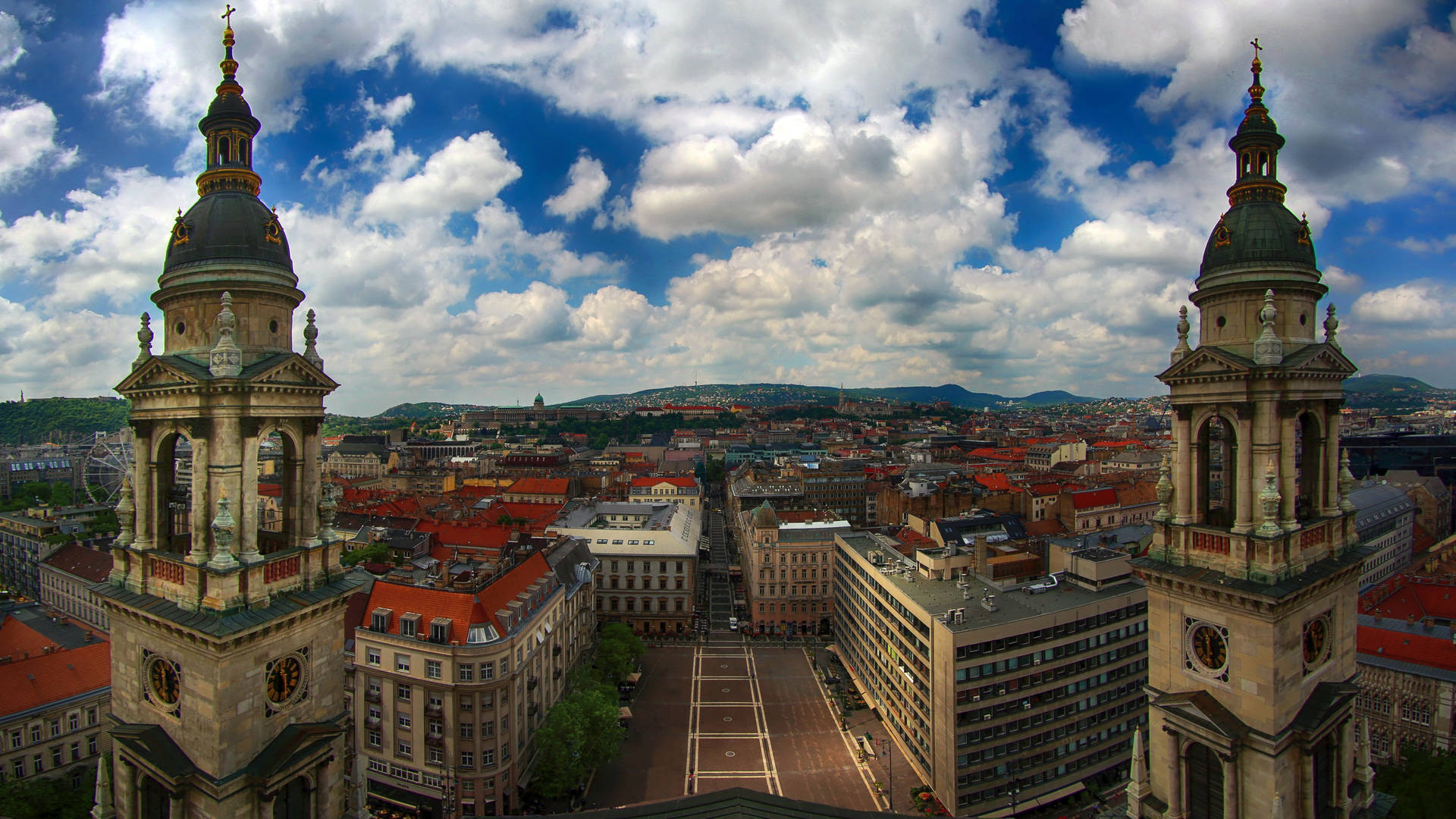 St. Stephen's Basilica In Hungary Background