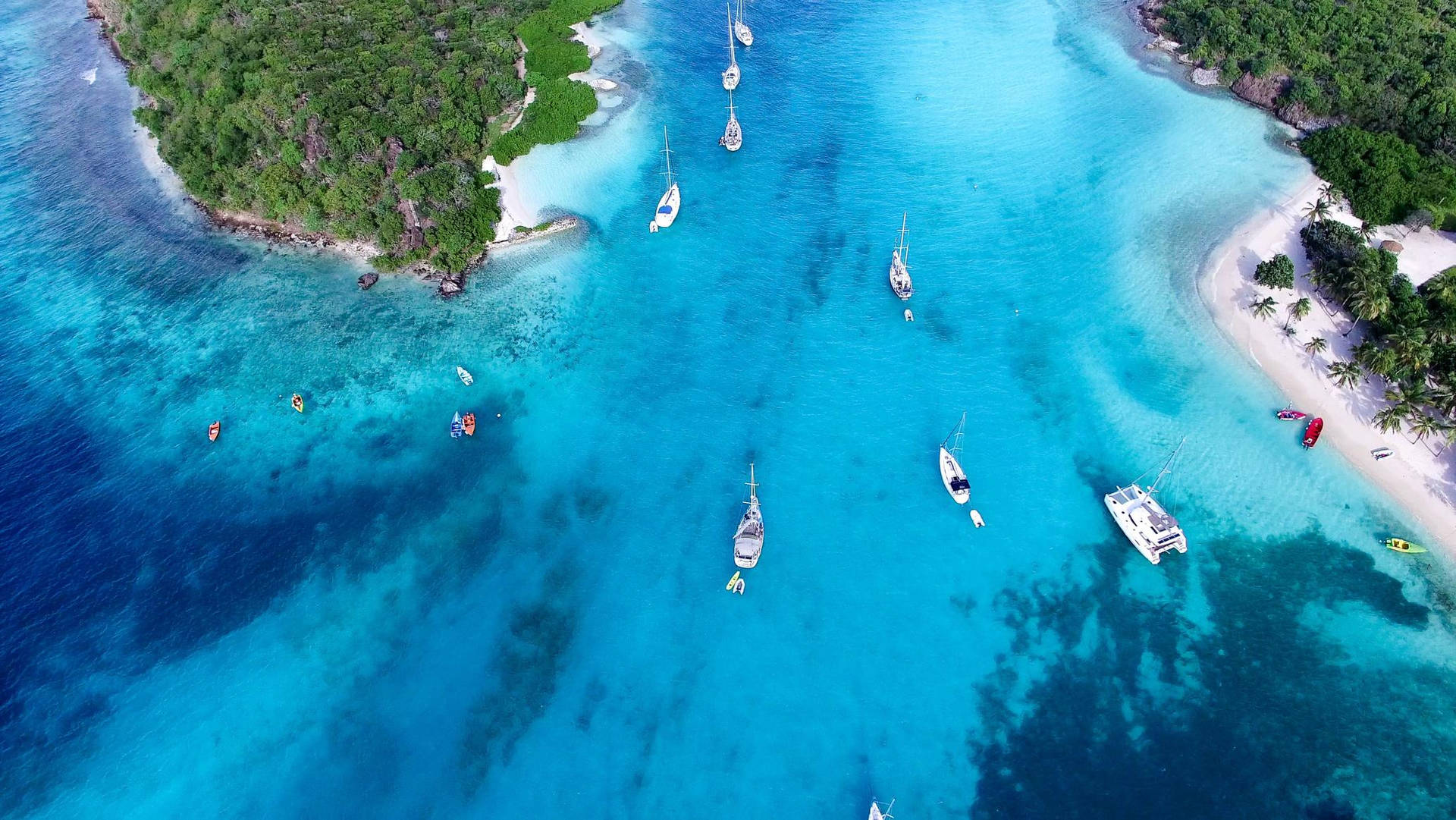 St Vincent And The Grenadines Island Top View Background