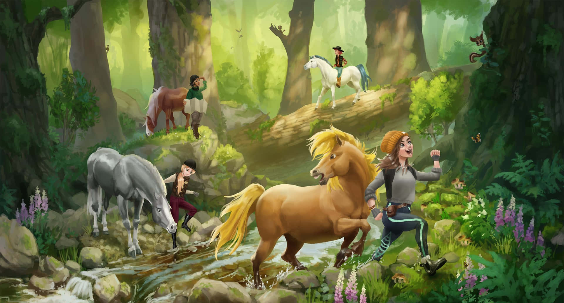 Stable Forest Art [wallpaper] Background