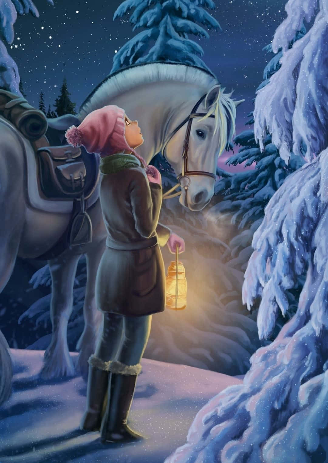 Stable Girl Looking Up [wallpaper]