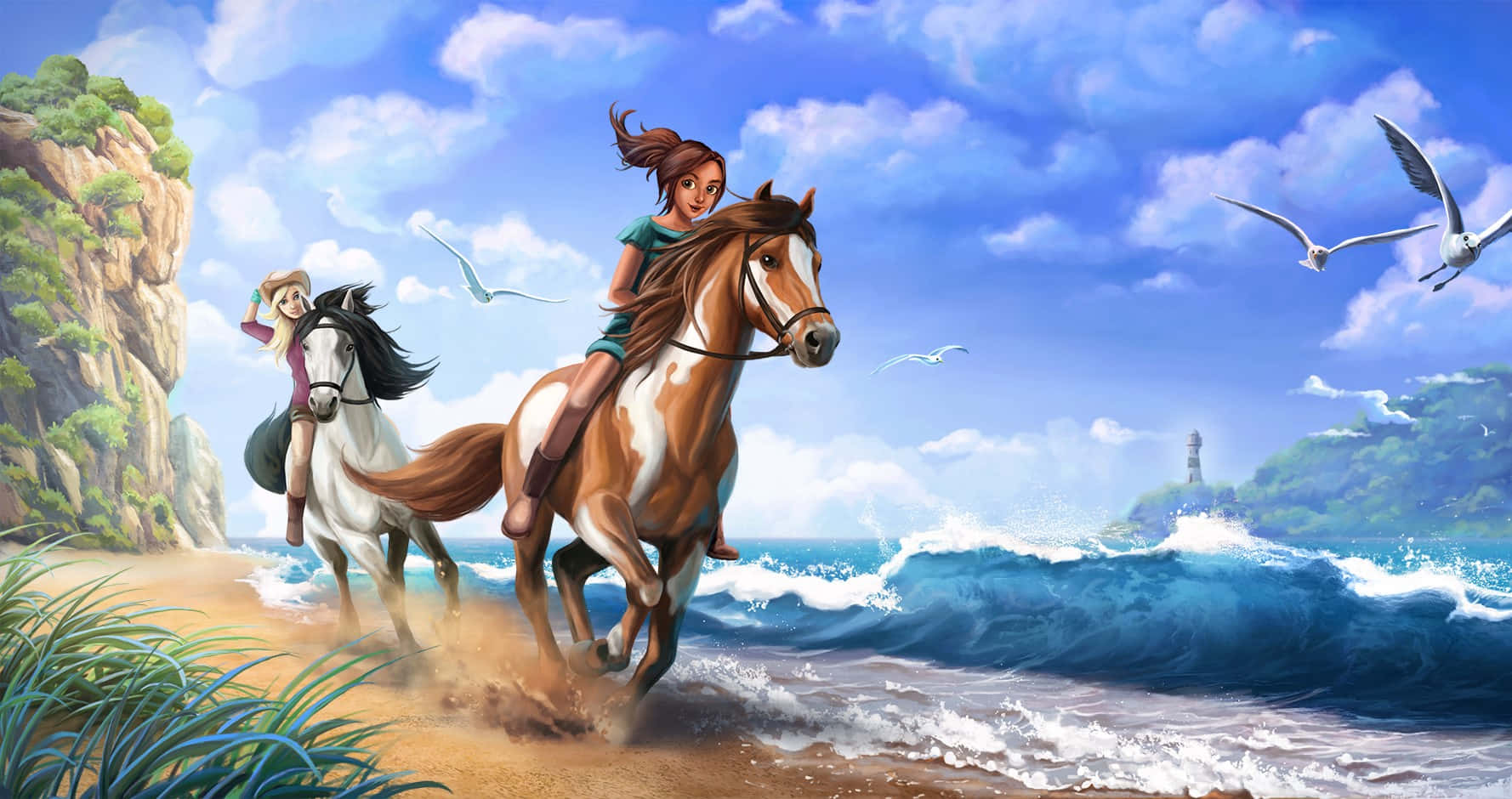 Stable Near The Sea [wallpaper] Background