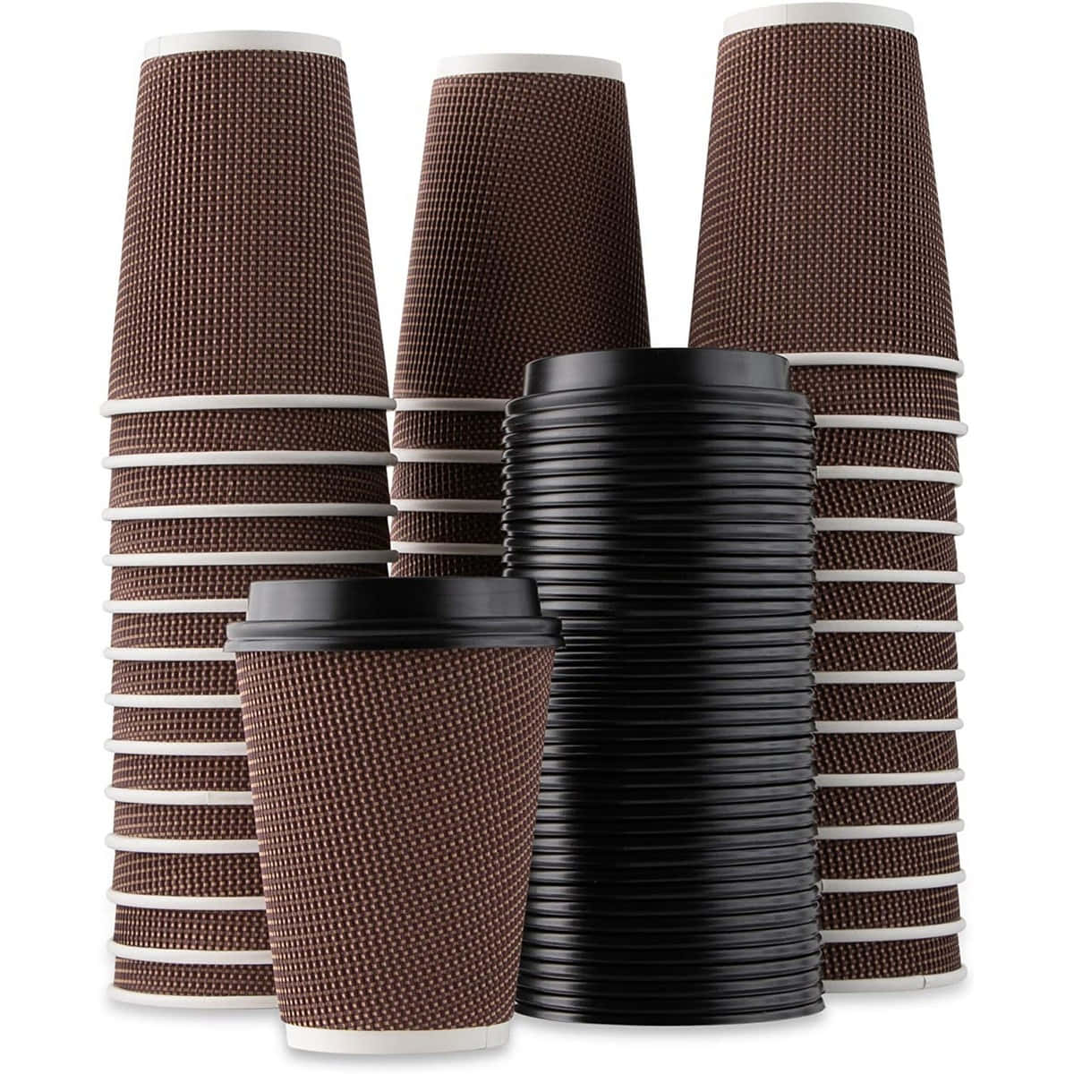 Stack Of Disposable Cups Background