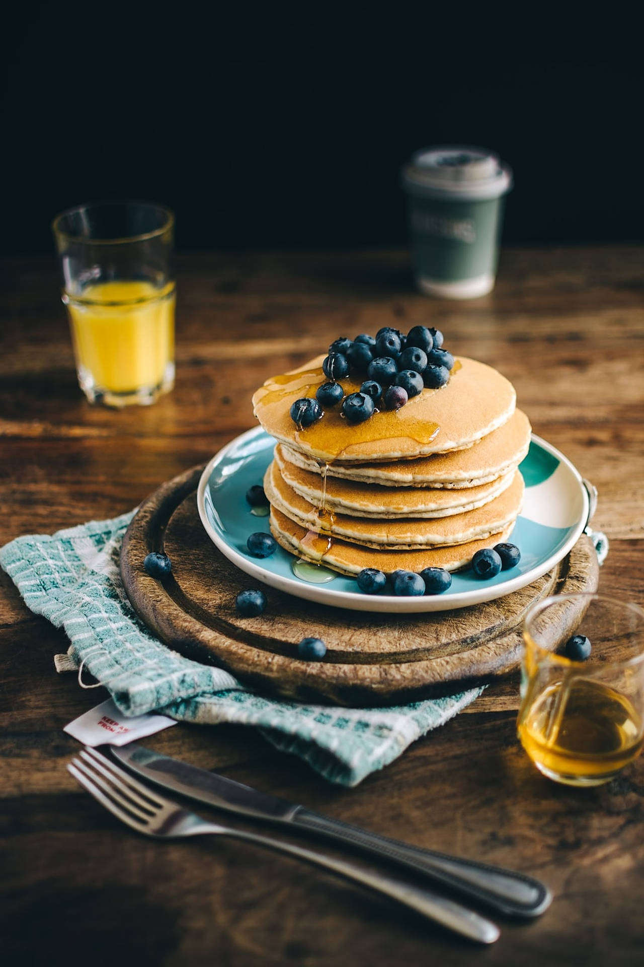 Stack Of Pancake Breakfast Background