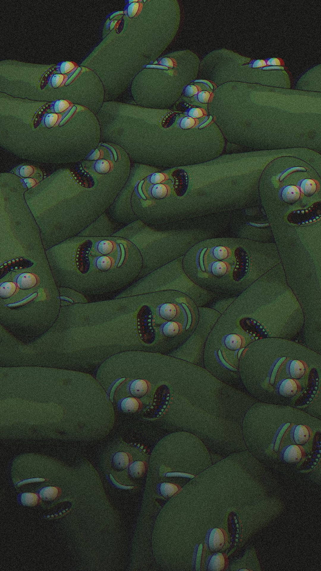 Stack Of Pickle Rick