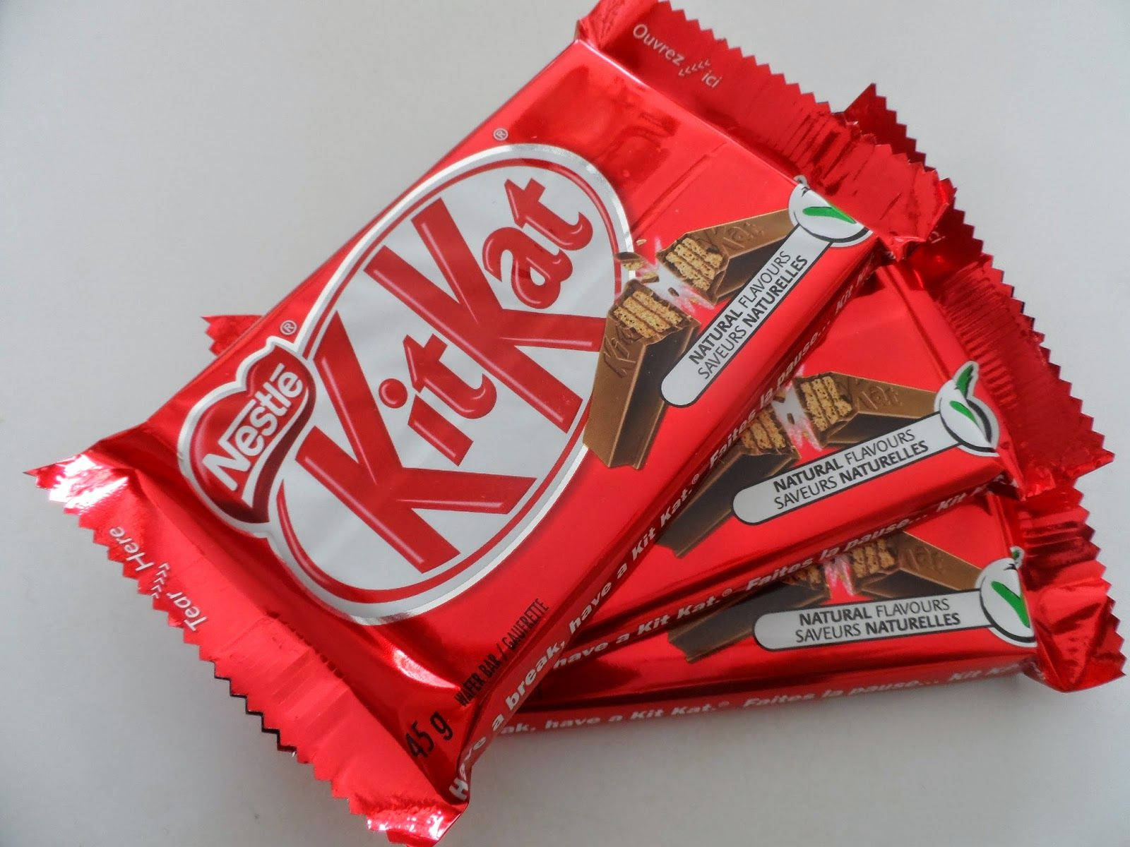 Stack Of Red Kit Kat Background