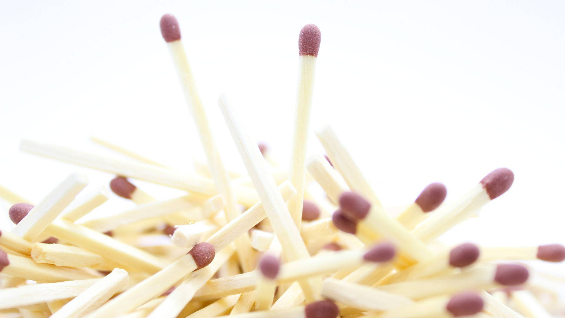 Stack Of Red Matches Background