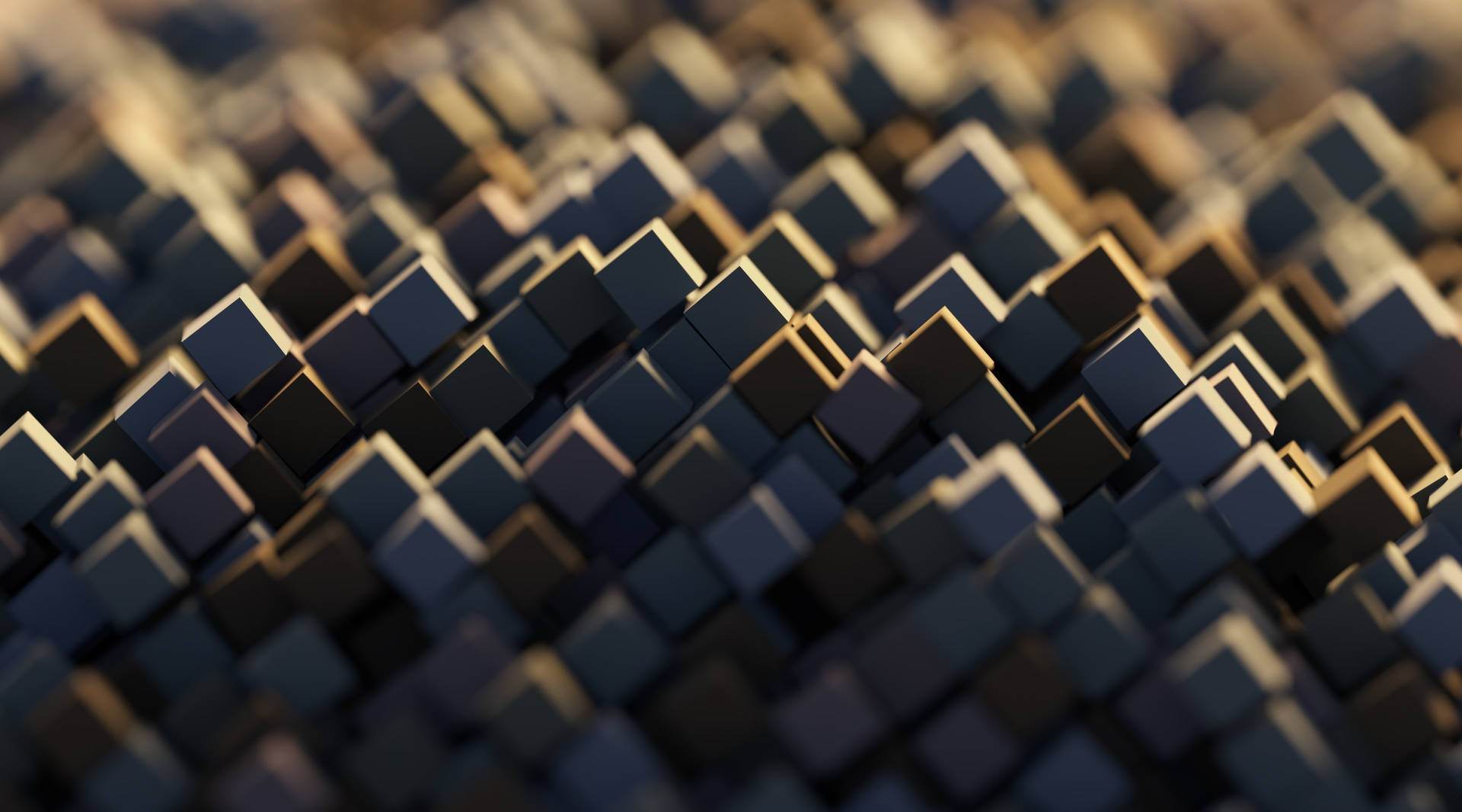 Stack Of Tiny Platonic Cubes Background