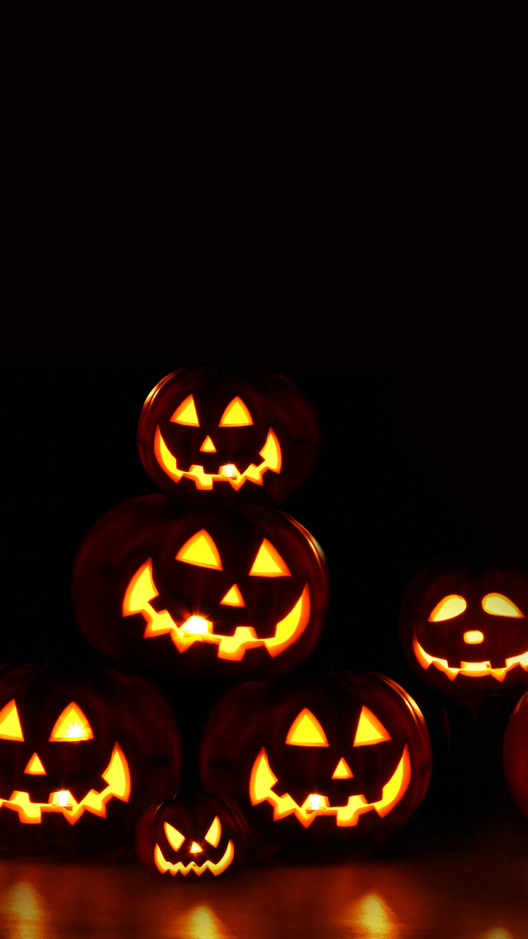 Stacked Halloween Pumpkin Background